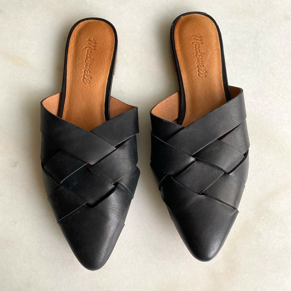 Black Madewell Leather Mules
